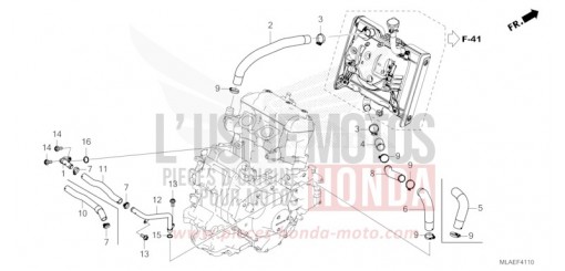 TUBO RADIATORE/TUBO ACQUA CMX1100DR di 2024